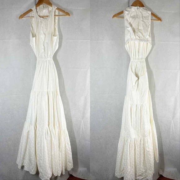 Significant Other Poppy Cut Out Maxi Dress Size US 6 Ivory - Picture 1 of 8